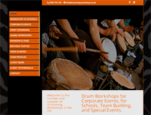 Tablet Screenshot of drumming-workshops.co.uk